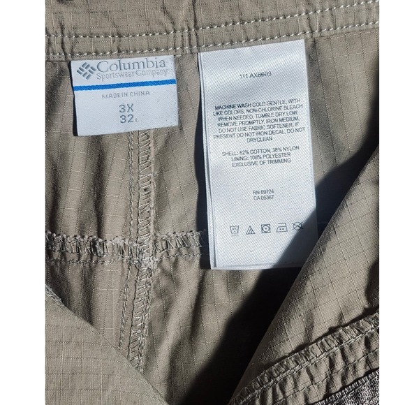 Columbia Convertible Cargo Pants 3X 27 Hiking Fishing Outdoor Travel Khaki - Picture 4 of 13